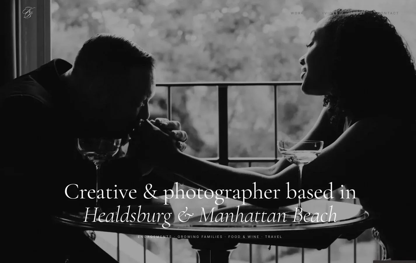 Kendall Busby Photography desktop website screenshot