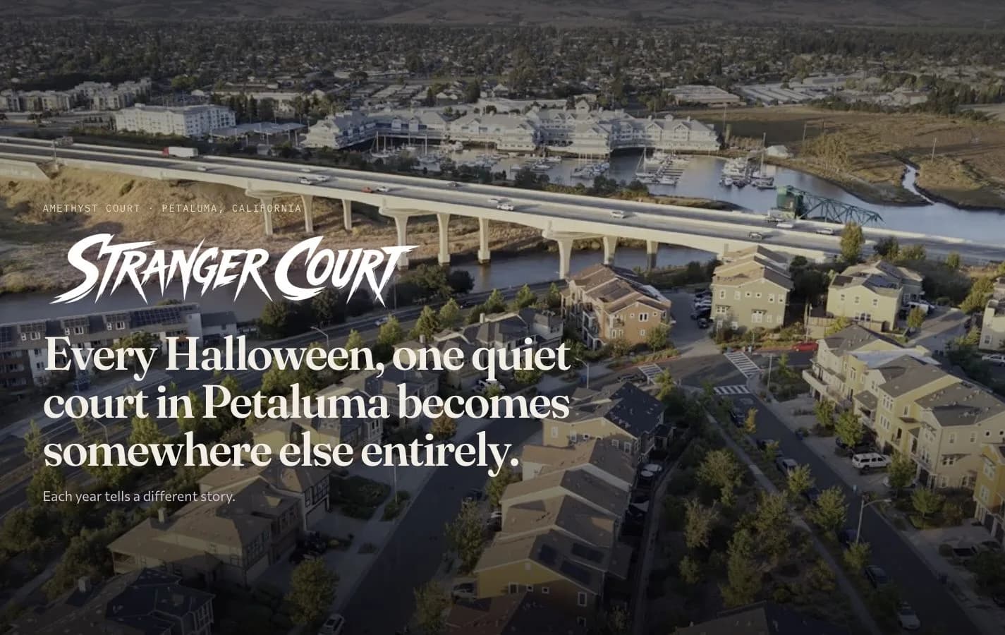 Stranger Court desktop website screenshot